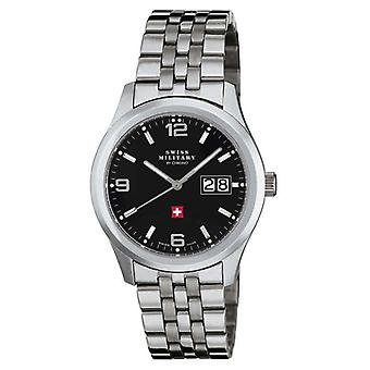 Swiss Military Quartz Analog Man Watch with SM34004.01 Stainless Steel Bracelet