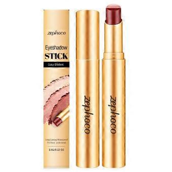 3.5g/box Zephoco Multi-Color Long-Lasting Eyeshadow Stick (Fine Shimmer Rose) - Shimmery pearlescent texture, highly pigmented, and easy to apply.