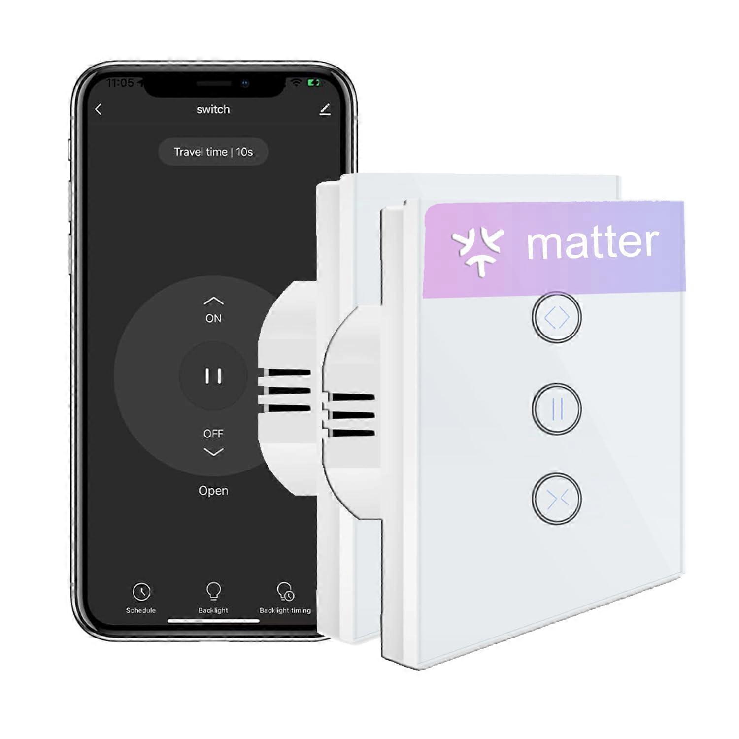 Smart Matter Rolluikschakelaar WLAN met Timer en Spraakbediening