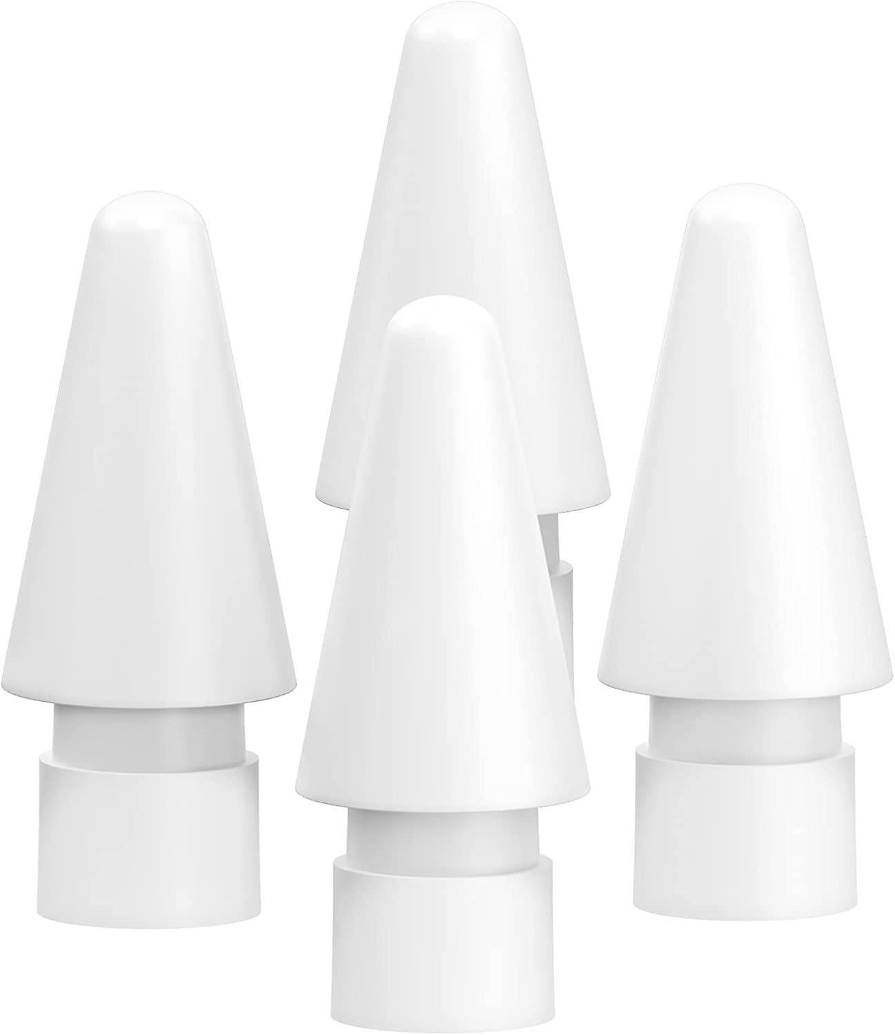 iPad Pen Tips for Apple Pencil :Replacement Tips Compatible with Apple Pencil 2nd &1st Generation White (4 Pack)