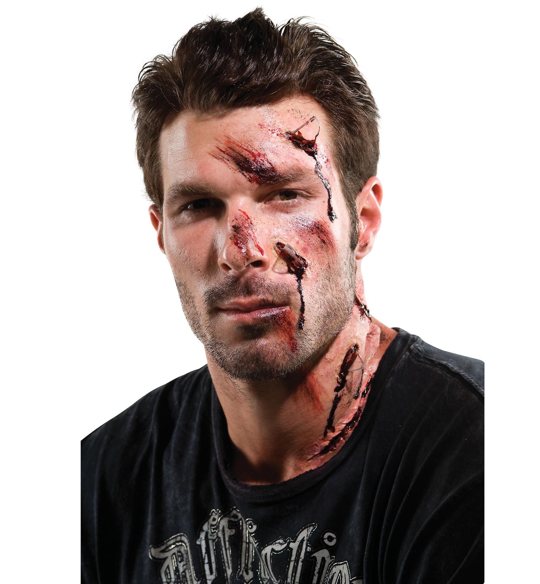 Theatrical Effect Shattered Accident Wound Costumes Makeup Appliance Prosthetic