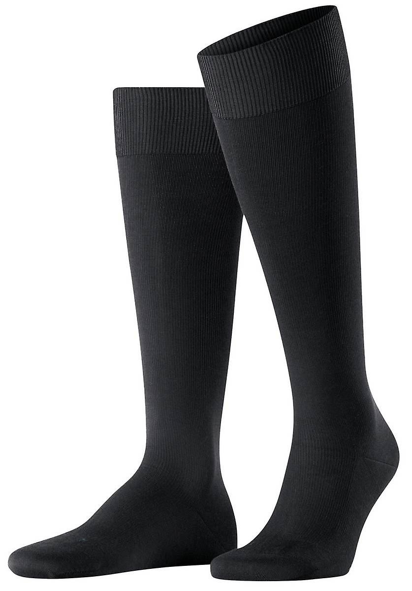 Falke Energizing Cotton Knee High Socks - Black