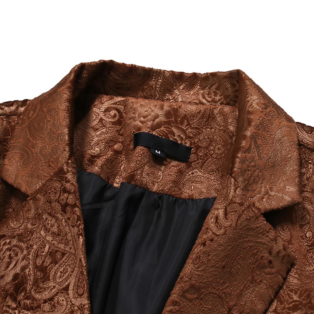 Cloudstyle Men's Party Prom Floral 2 Button Blazer