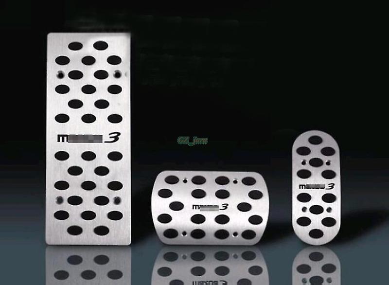 Car Accessories For Mazda 3 Mazda3 M3 Hatchback At/mt Aluminium Alloy Gas Brake Clutch Accelerator Pedal Pedale Pad With Logo