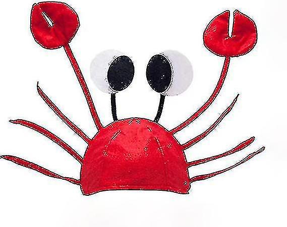 Yinhe Crab Hat Adjustable Red Crab Hat Costume Fancy Hats For Halloween Christmas Easter Party Decor