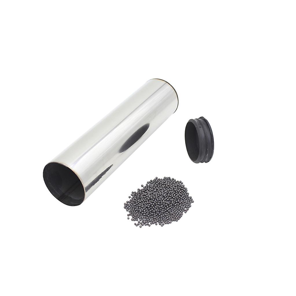 Stainless Steel Sand Shaker Rhythm Percussion Instruments Silver