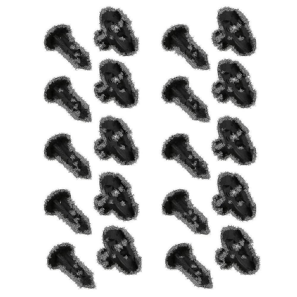 10 X Plastic Fastener Clip 8mm For