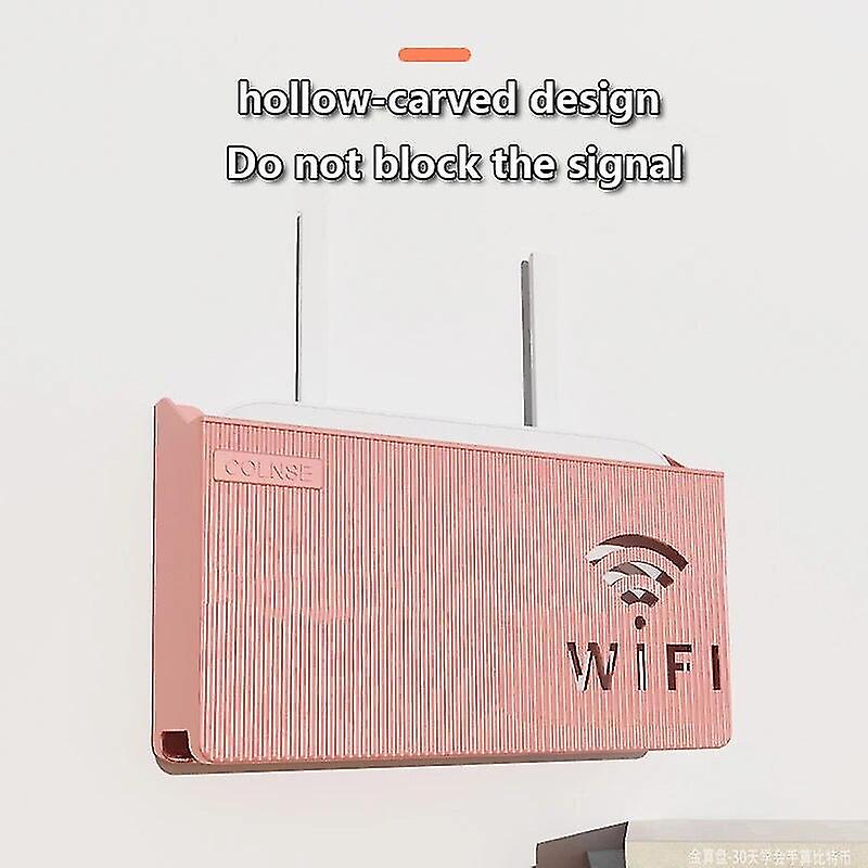 Trådlös Wifi Router Hylla Förvaringslåda Vägghängande Abs Plast ...