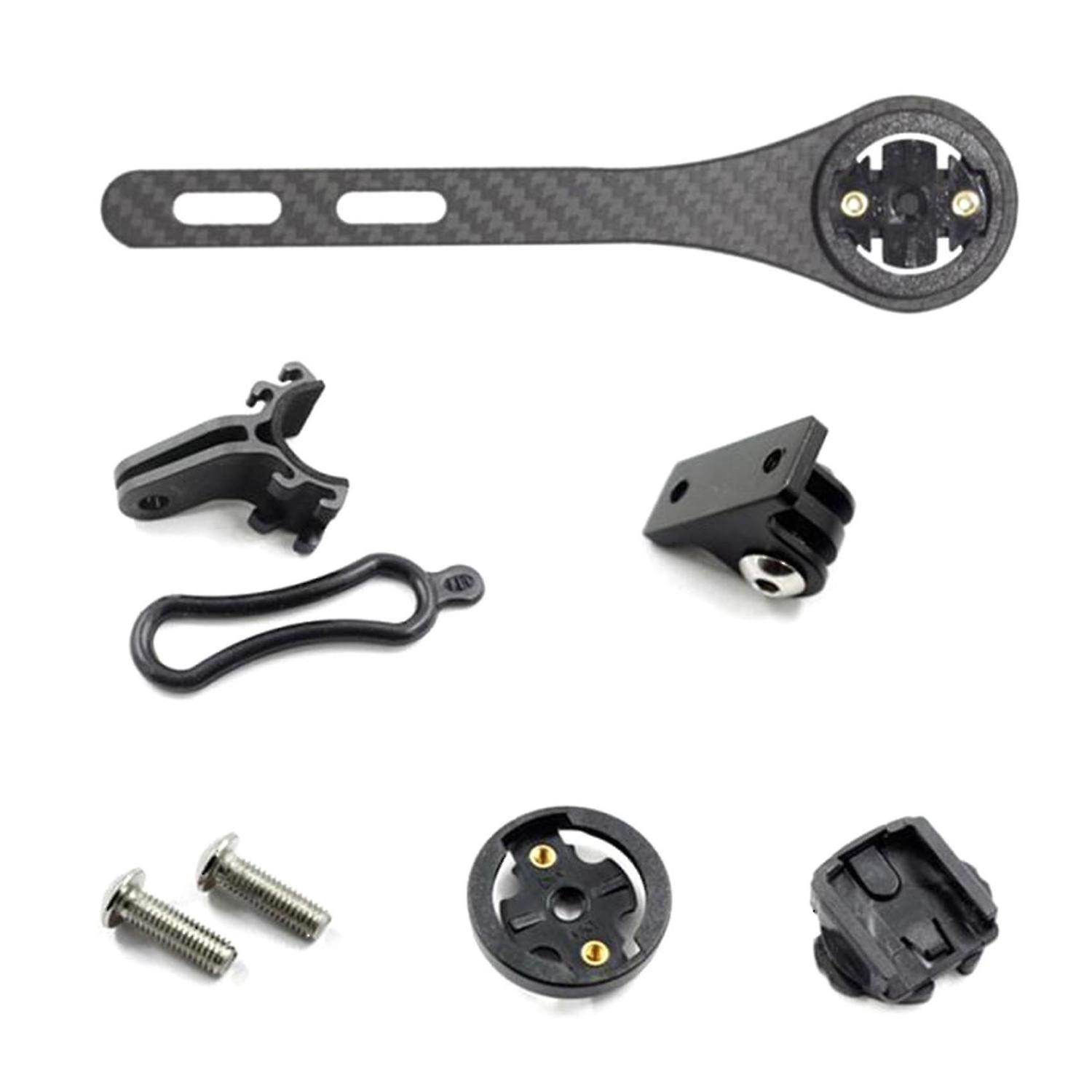 For Virb Or Gopro Carbon Fiber Integrated Handlebar Computer Stand -b