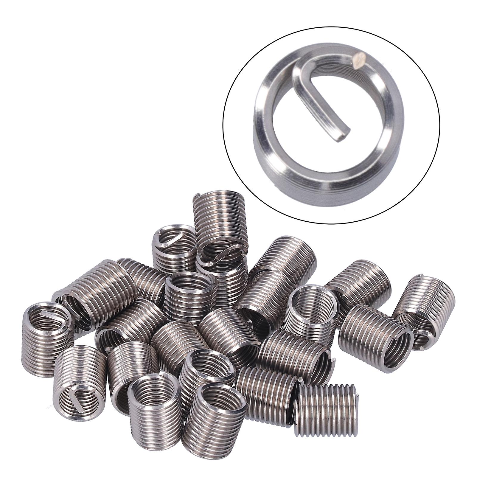 20Pcs Thread Repair M12 x 1.75 Wire Threaded Insert Nut Coiled Wire Extension Consumables2D