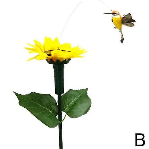Solar Power Dancing Flying Electric Hummingbird Vibration Easter -sz.12678