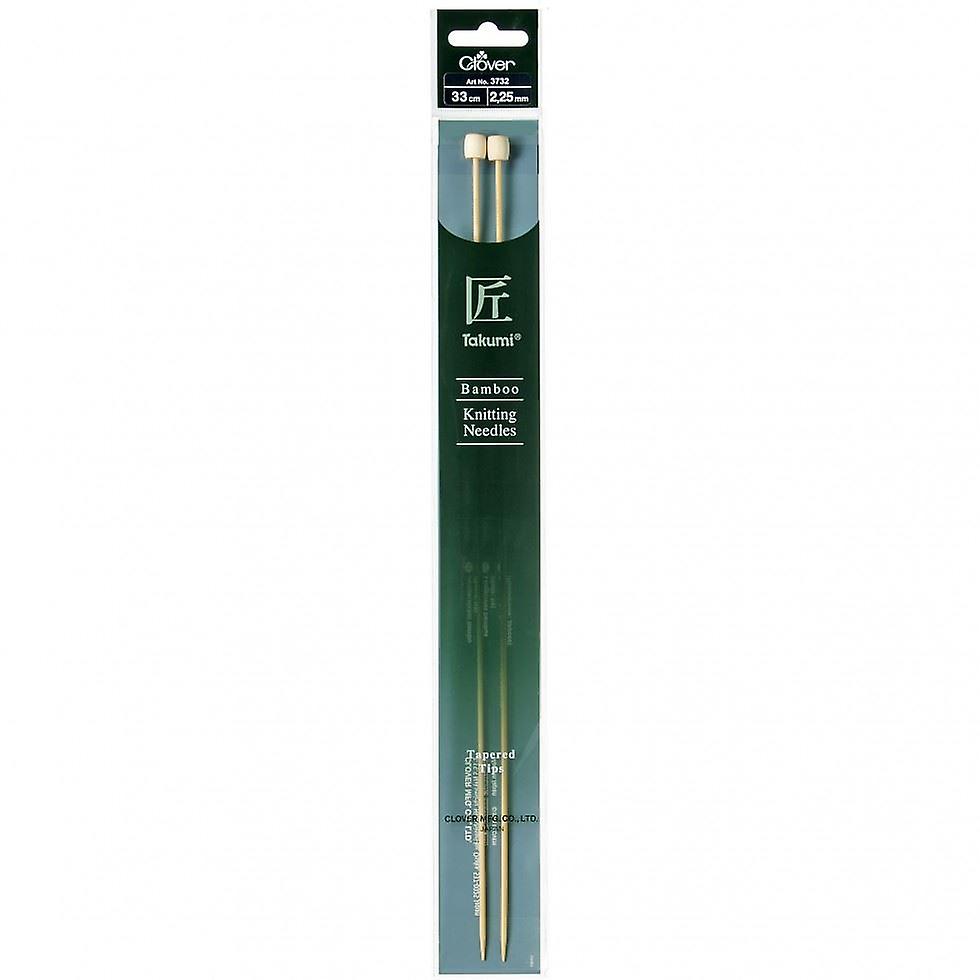 Clover 33 cm Bamboo Knitting Needles - Size 2.25 mm