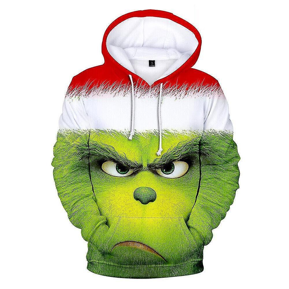 3D Grinch هوديي الرجال النساء عارضة مقنع بلوفر سويت شيرت الأصدقاء عيد الميلاد هدية
