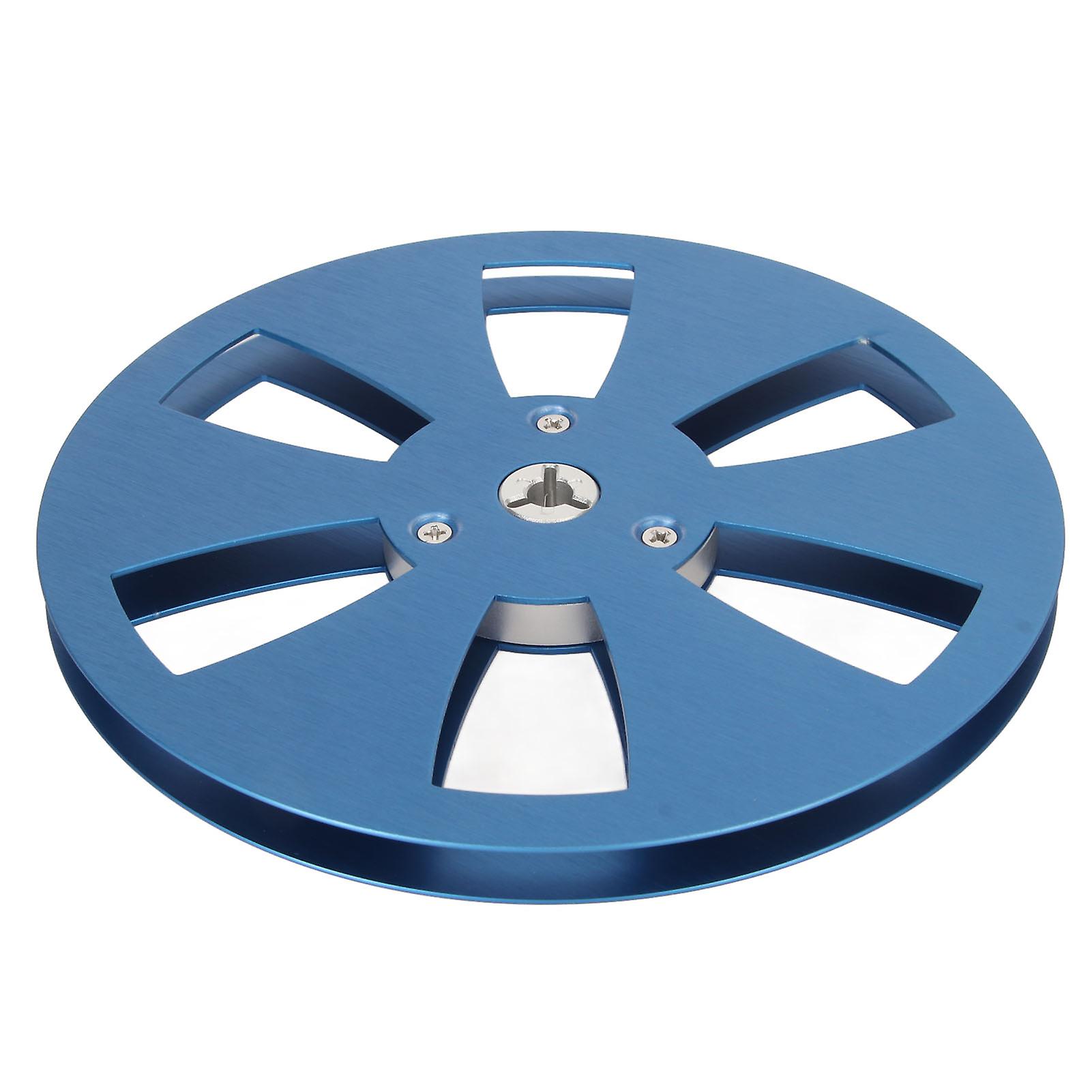1/4 7 Inch Empty Reel 6 Hole Aluminum Alloy Open Reel Sound Tape Empty Reel Opening Machine Part Blue