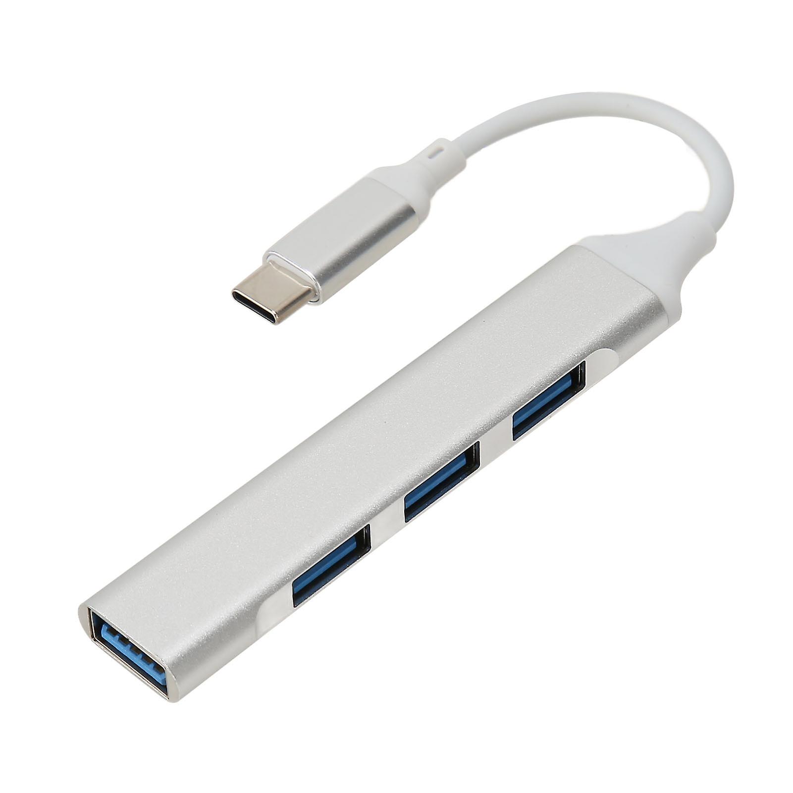 4 in 1 USB C Hub 5Gbps Multiport Adapter for U Disk Mouse Keyboard Plug and Play