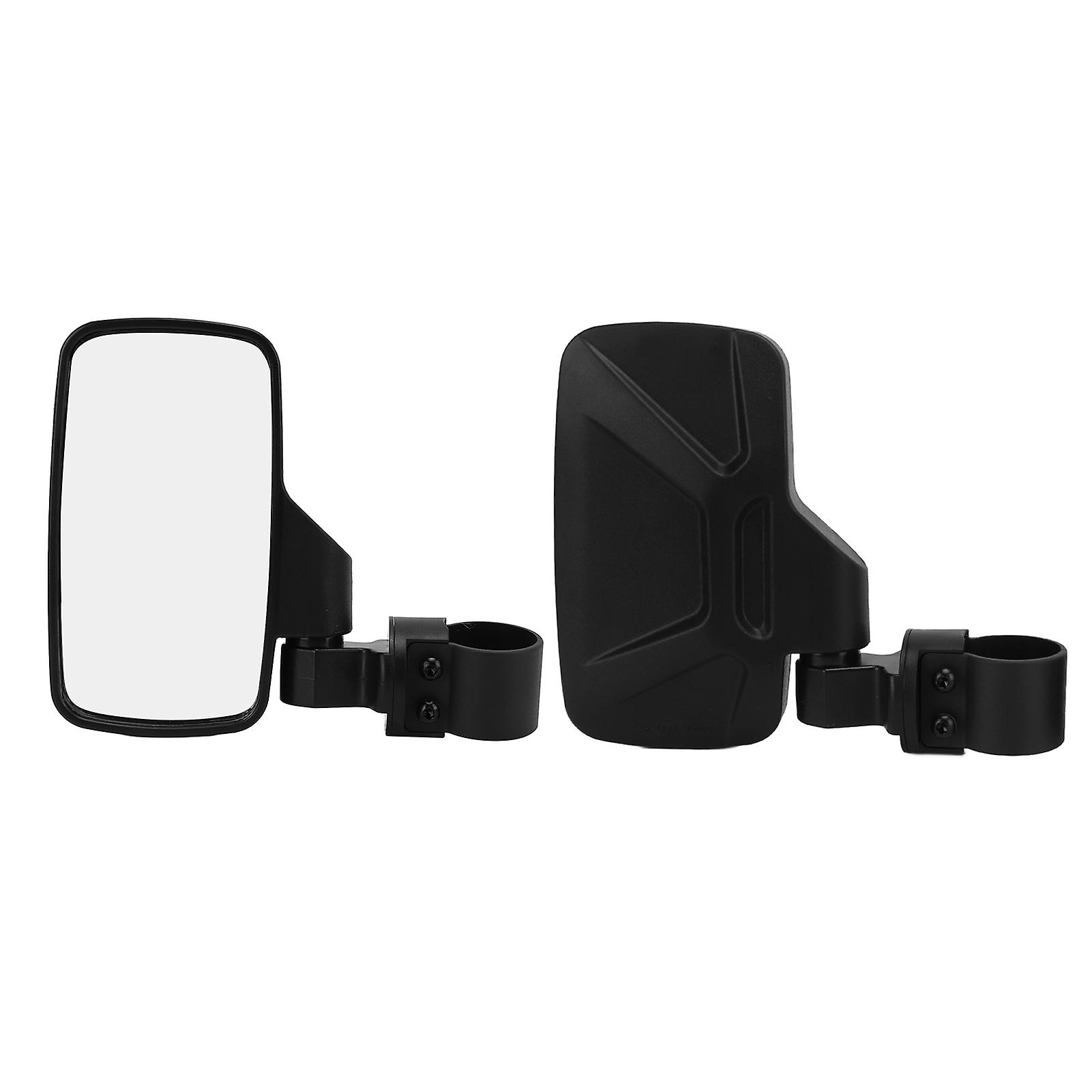 Pair ATV UTV Side Rear View Mirror Adjustable with Large Vision Replacement for Mule