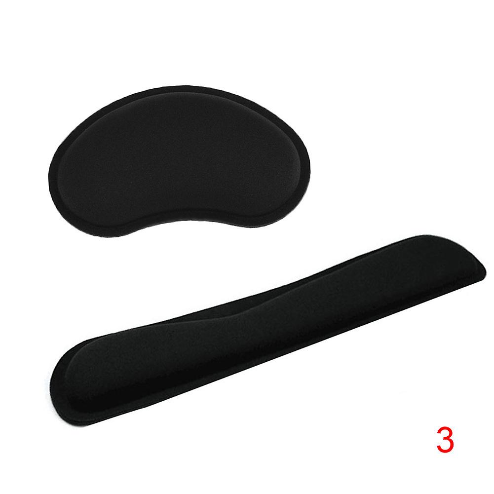 Durable Memory Foam Set Nonslip Mouse Wrist Support/ Keyboard Wrist Rest for Office Computer