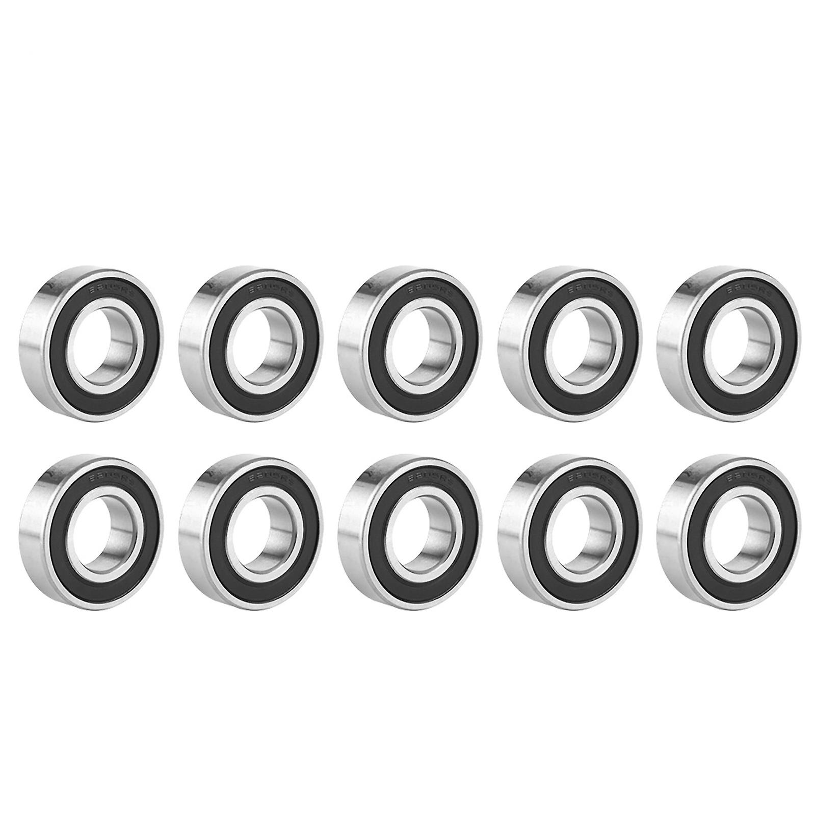 10Pcs 6205-2RS High Speed Double Sided Seal Deep Groove Raceway Ball Bearing