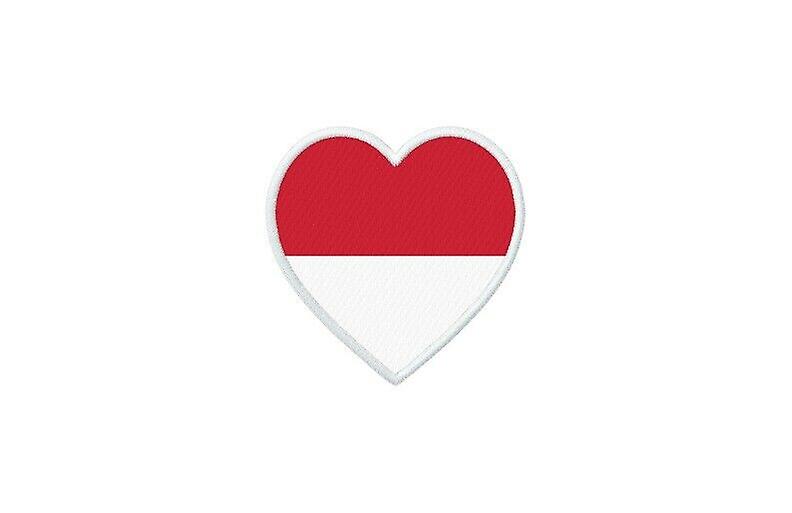 Patch badge ecusson prints thermocollant heart flag MC monaco