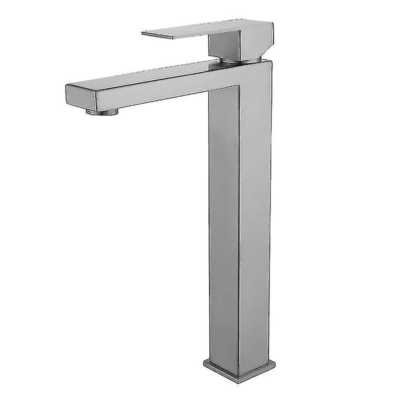 Modern Single Handle Stainless Bathroom Sink Faucet