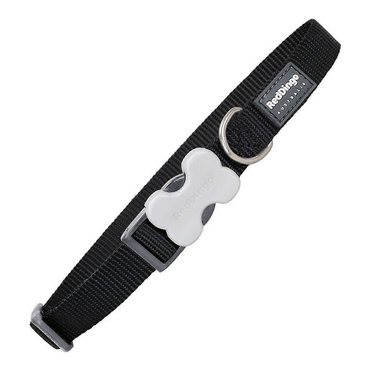 Dog collar Red Dingo Smooth Black (1,5 x 24-36 cm)