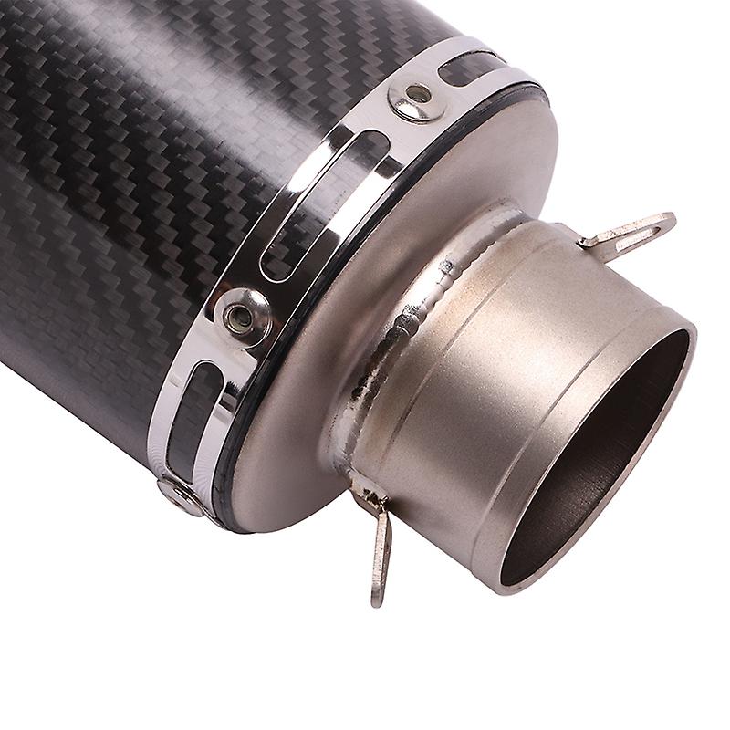 51/60mm lnlet Universal Motorrad Auspuff Schall dämpfer Titan Schall dämpfer mit DB Killer Kohle faser für z900 z1000 r6 r3 r7