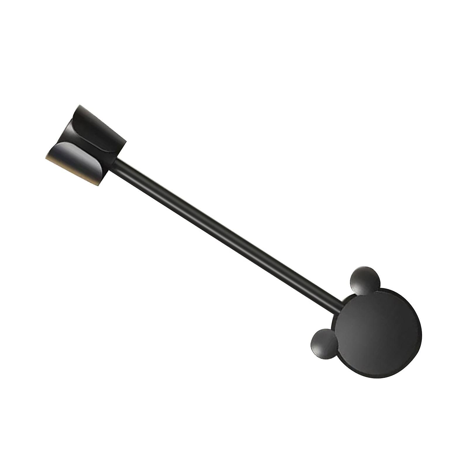 Support de sèche-cheveux paresseux Rotation à 360° Support mural Noir