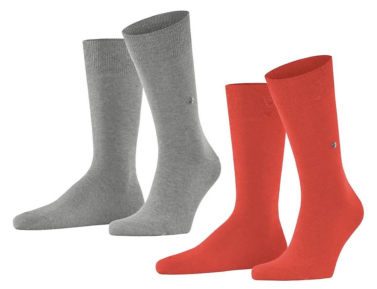 Burlington Everyday 2-Pack Socks - Wildfire Orange/Grey
