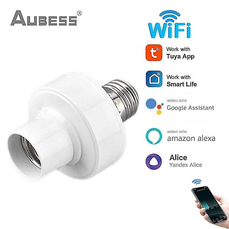 Tuya Smart Wifi Light Socket LED Bulb E27 Wireless Light Lamp Holder