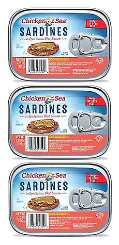 Chicken of the Sea Sardines in Louisiana Hot Sauce 3 Pack