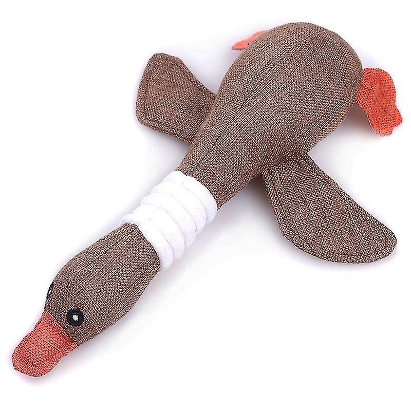 Dog toys for aggressive chewers, indestructible little breeds and squeak geese(coffee)