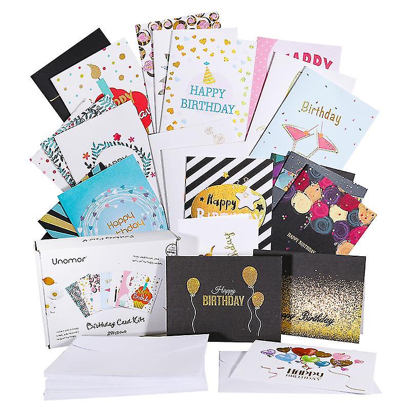 26pcs Birthday Cards