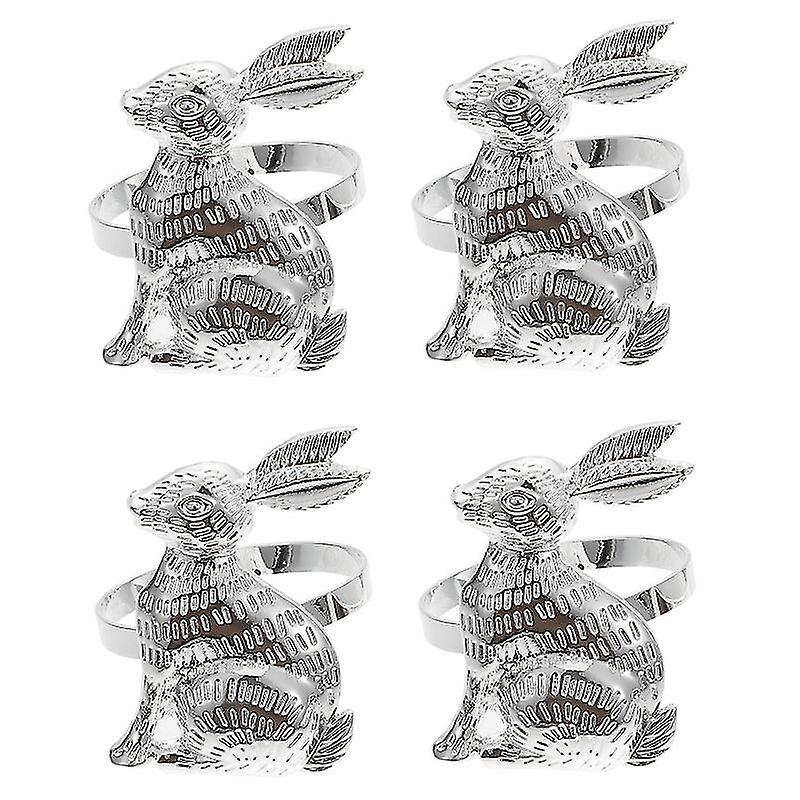 4pcs Rabbit Shaped Napkin Ring