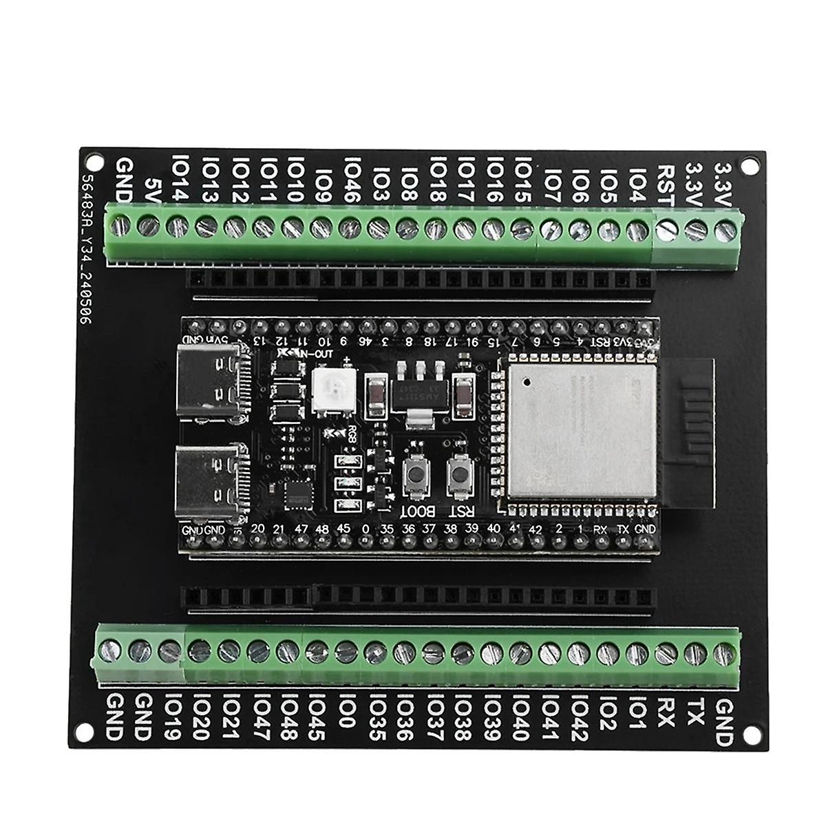 ESP32-S3 udvidelseskort GPIO 1 i 2 breakout board dobbeltlags udvidelseskort med N8R2/N16R8 udviklingskort A