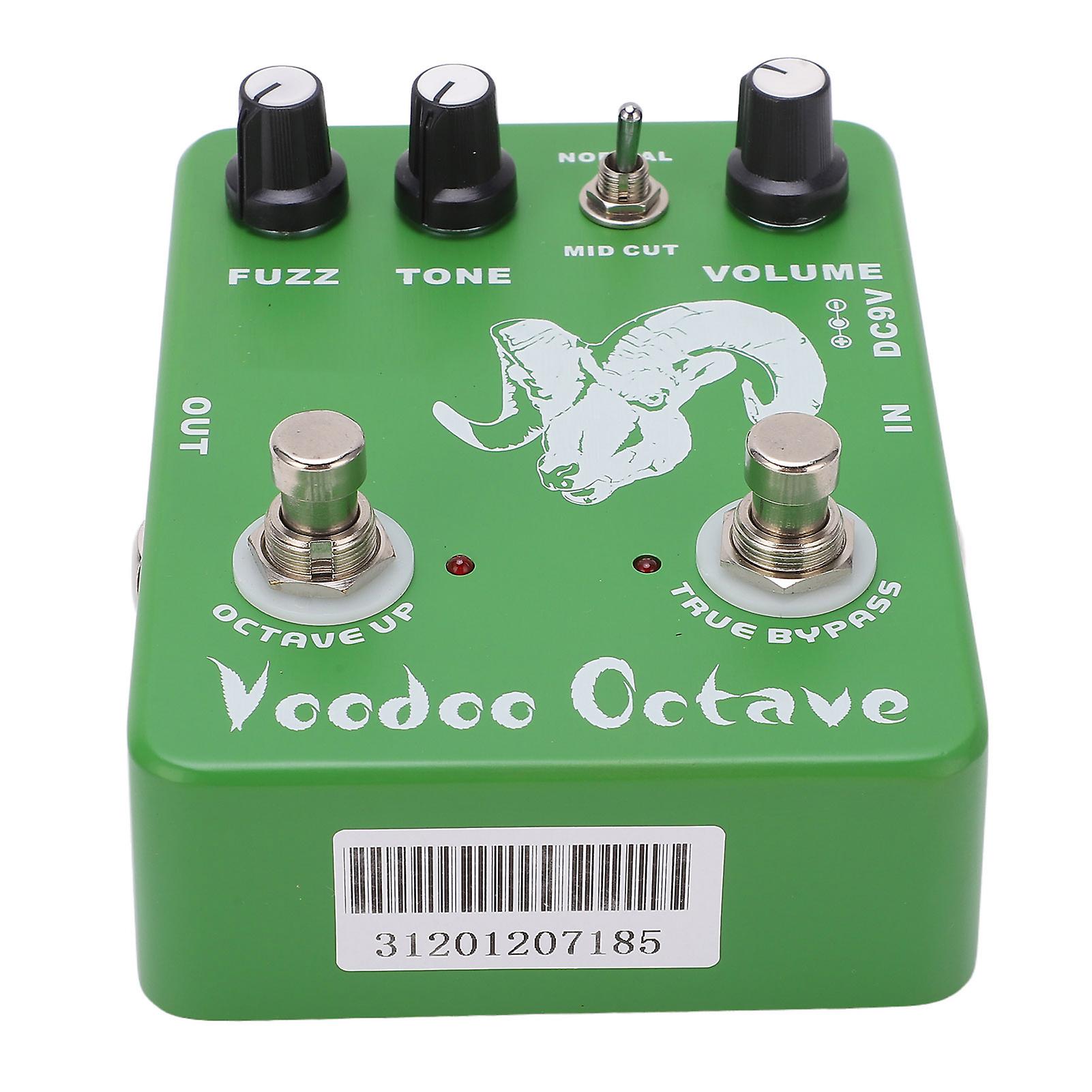 Guitar Effect Pedal Voodoo Octave Fuzz Adjustable Single True Bypass Instrument Accessory