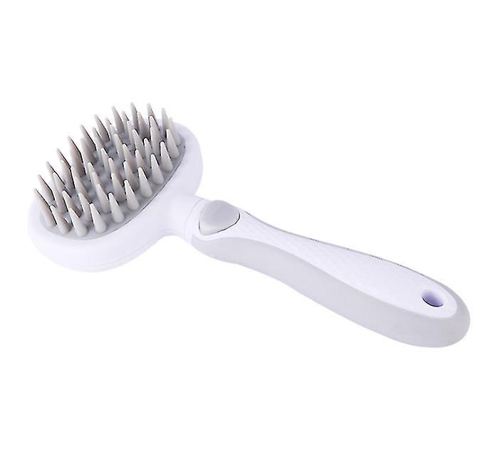 2Pcs Gray Pet Hair Removal Comb Soft Silicone Massager Comb Az21730