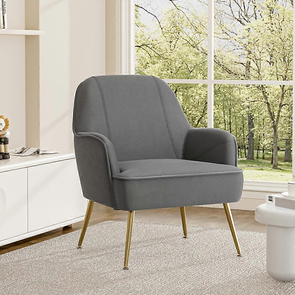 Modern Single Sofa Armchair - Light Grey