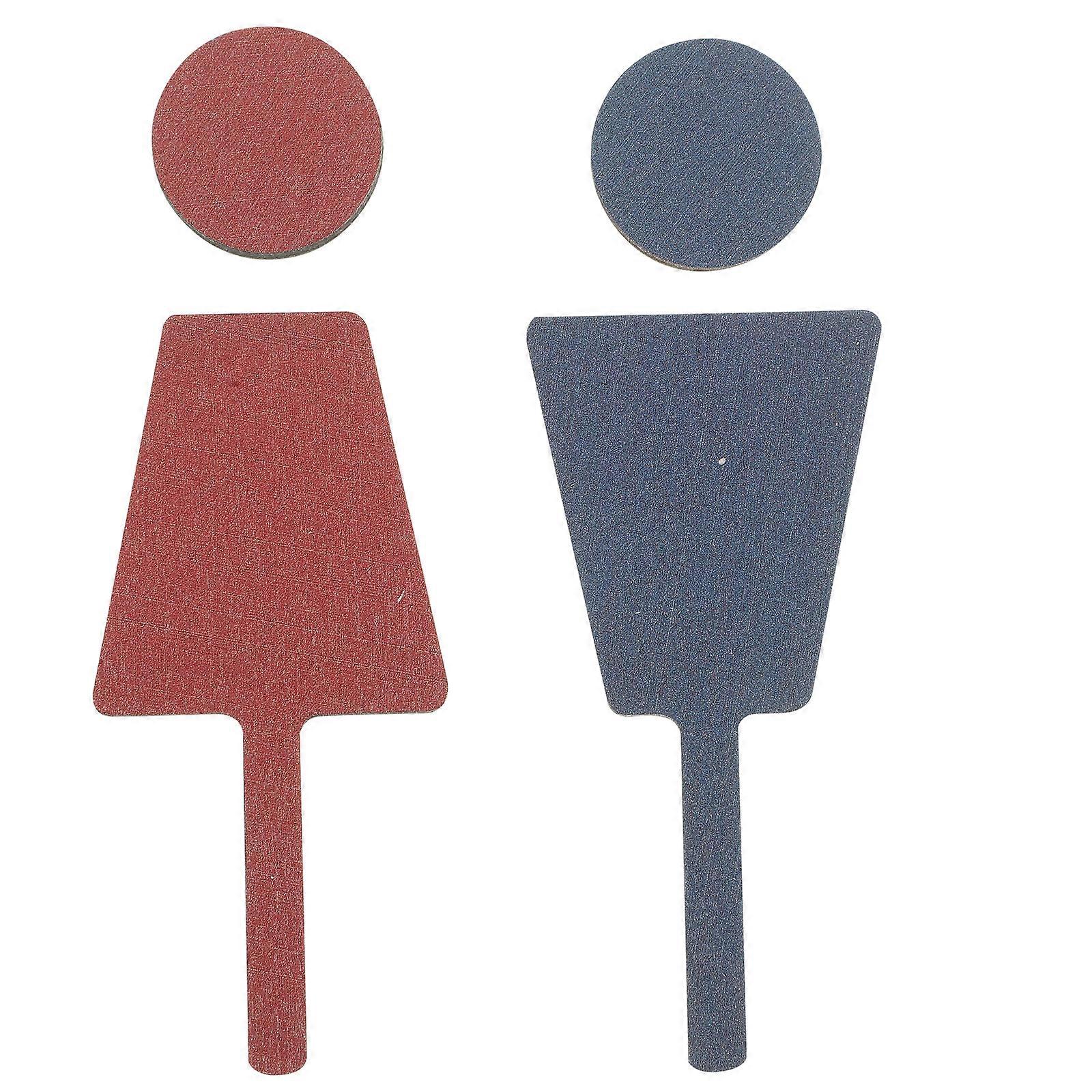 2 stk Træ toiletskilt Mænd Toiletskilt Kvinder Toiletskilt Træ Toiletskilte