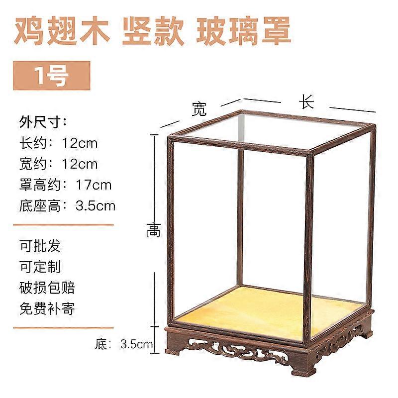 Home Display Box Collectible Display Box Glass Craft Holder Figurine Holder