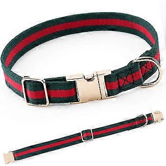 Premium Dog Collar, Cute Dog Collars Luxury Style, Durable Pet Collars with Metal Buckle Safety for Medium Dogs M