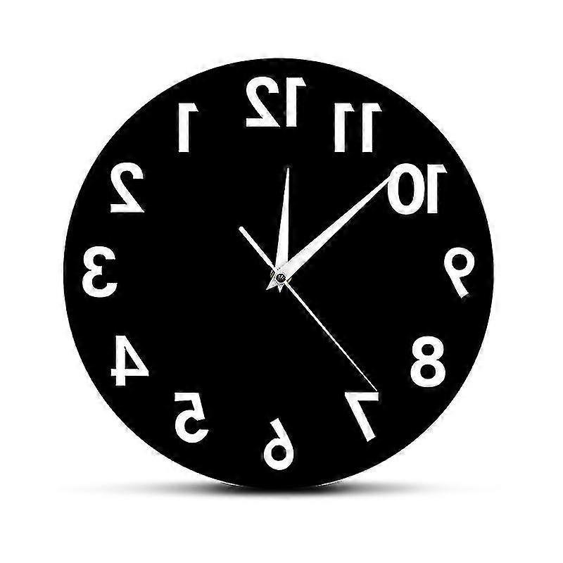 Reverse Counter Wall Clock Modern Countdown Counter Clockwise Wall Clock,diameter 30cm