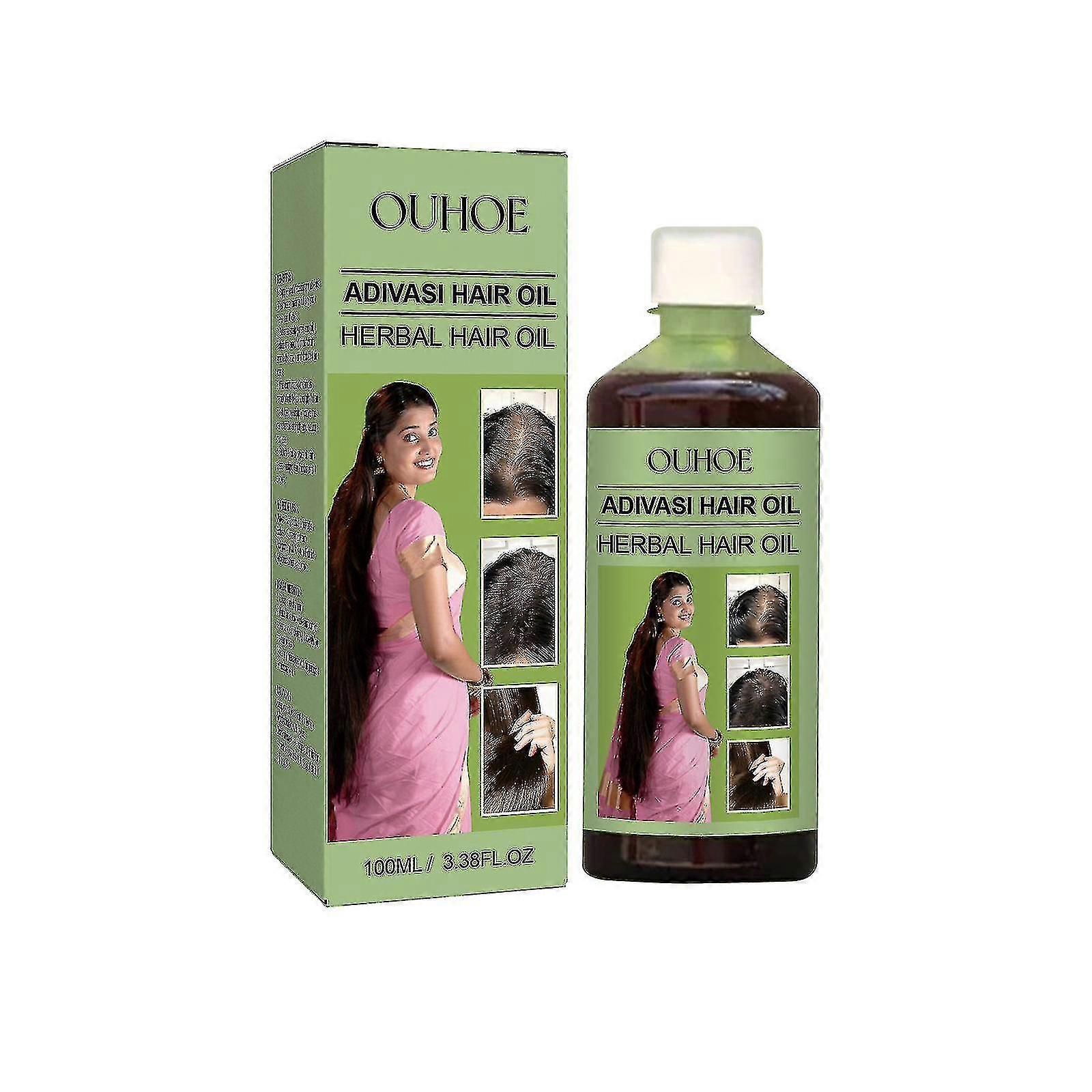L’huile de perte de cheveux à base de plantes OUHOE raffermit les cheveux, prévient la chute des cheveux, renforce les cheveux, nettoie le cuir chevelu, répare la douceur, traitements contre la perte de cheveux-3649531114502