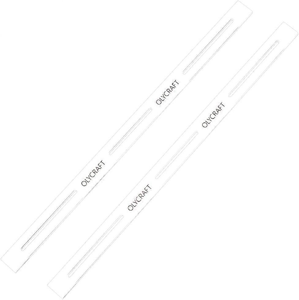 2Pcs 8.9 inch Seam Guide Tool Acrylic Quilting Template Ruler Clear Acrylic Sewing Patchwork Ruler Sets Marker Sewing Tool for Cutting Pattern Sewing
