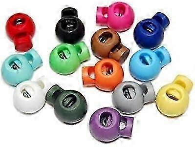 Rod Holder and Curtain Accessory Cord Stopper, Round, Ball Toggle, Plastic, Random Color Selection