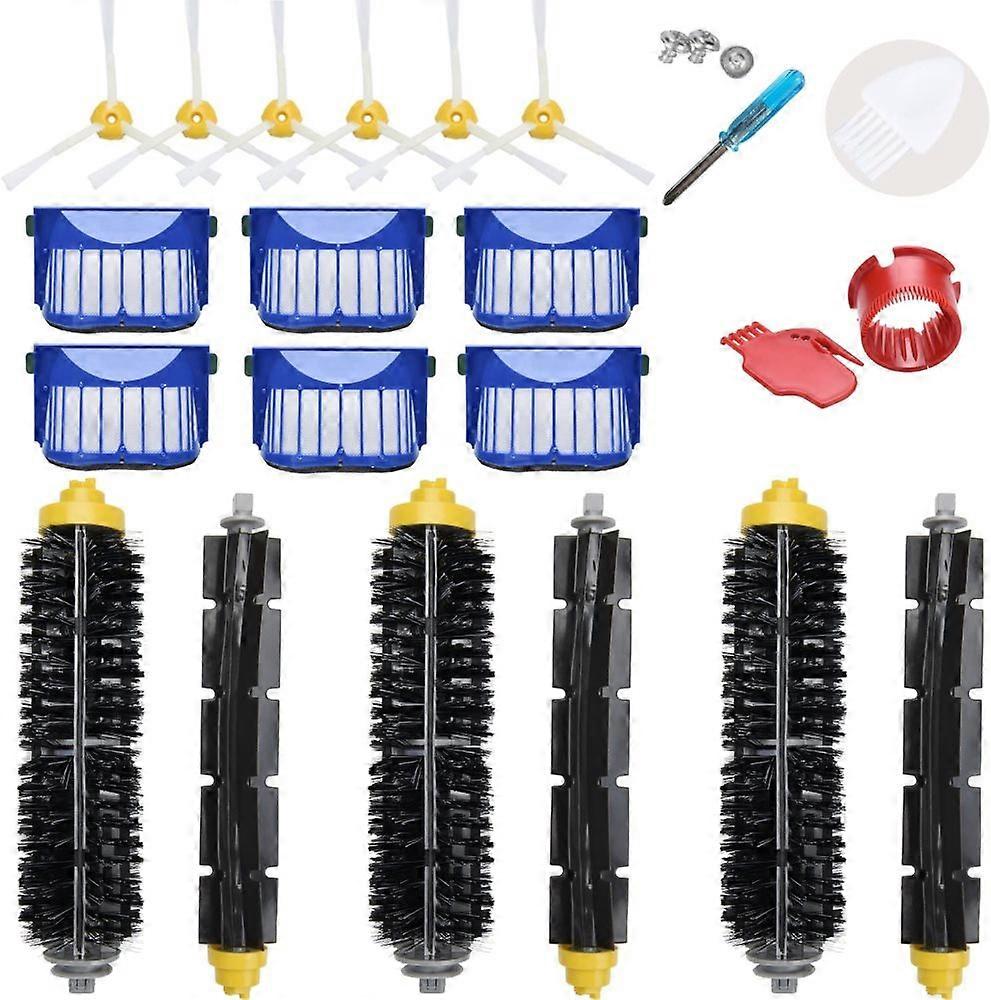 Replacement Accessories Kit compatible with iRobot Roomba 600 Series Filter Brush