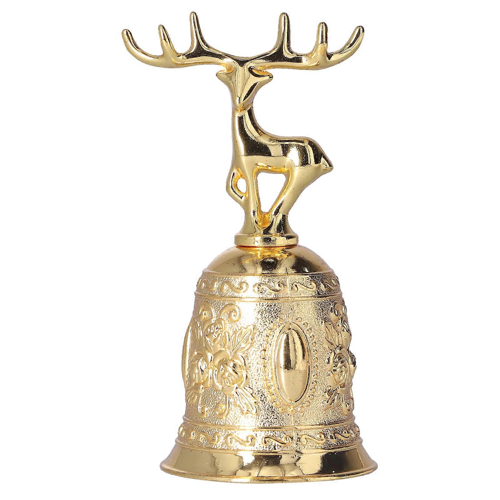 Hand Bell Ergonomically Designed Clear Sound Cute Appearance Anti Rust Service Bell for Bar Restaurant