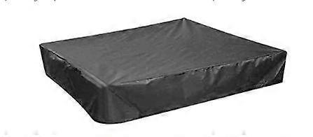 QQDD Sandpit Cover, Black Waterproof Dustproof UV Prot Square Drawstring