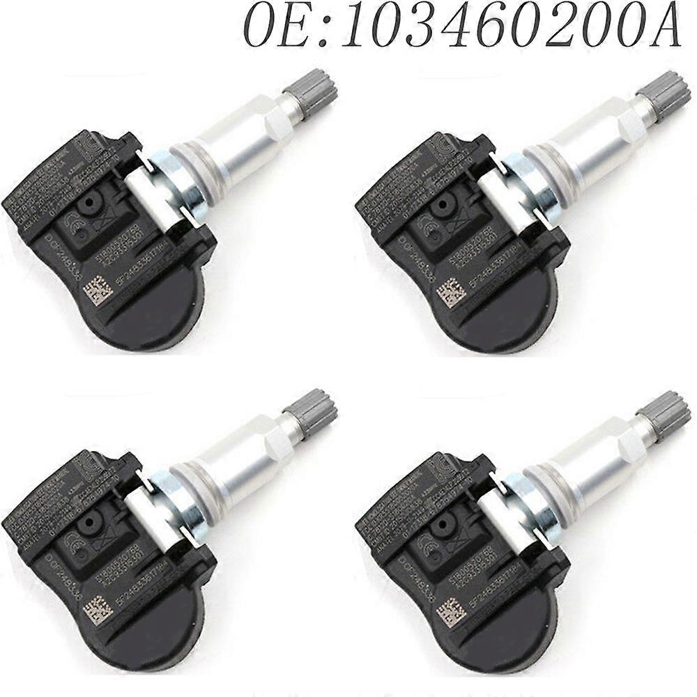 4 st bil TPMS däcktrycksövervakningssensorsystem för tesla Model S Model X