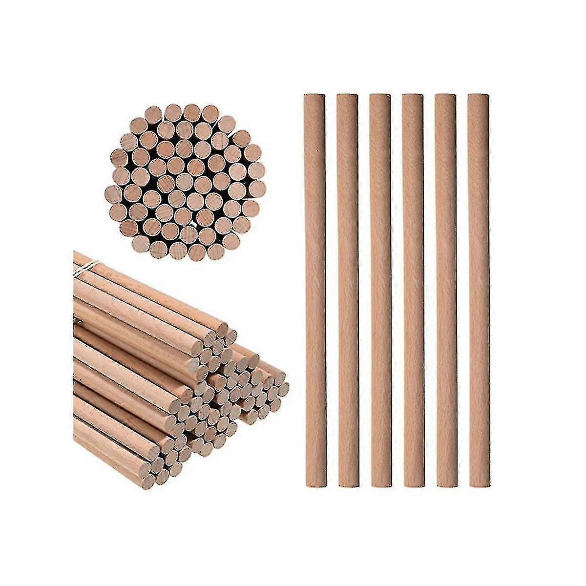 60 stk. rytmepinner i bulk, tre-lummi-pinner for musikk, klasseromsinstrumenter