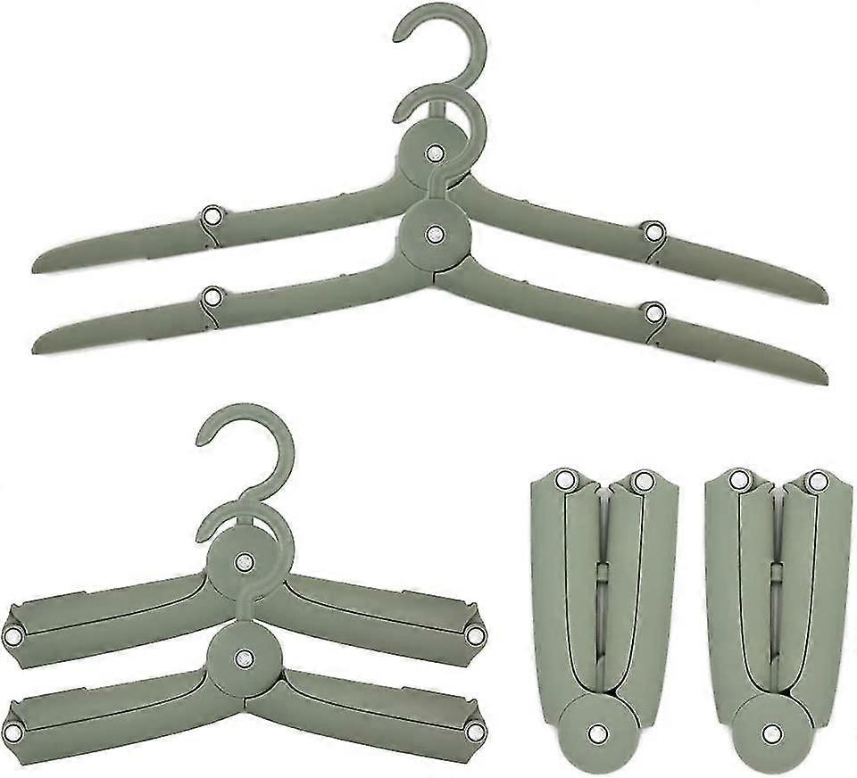 6 Pcs Clothes Hanger Folding Plastic